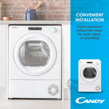 Candy Smart CSE H8A2LE-80 Heat Pump Tumble Dryer 59.6cm x 60.7cm x 85cm 6