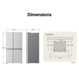 LG GSXE90EVDD American Fridge Freezer 91.3cm x 73.5cm x 179cm 3