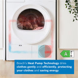 Bosch Series 4 WTH85225GB Heat Pump Tumble Dryer 59.8cm x 61.3cm x 84.2cm 3