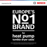 Bosch Series 6 WQH246DRGB Heat Pump Tumble Dryer 59.8cm x 61.3cm x 84.2cm 6