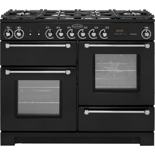 Rangemaster Kitchener KCH110DFFBL/C Dual Fuel Range Cooker 110cm x 60cm x 89.8cm
